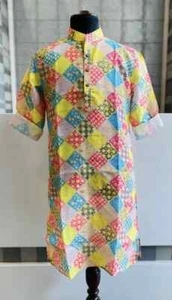 Men's Kurta Pajama Set Indian Traditional Dress for Party, Wedding Cultural Wear - Picture 1 of 4