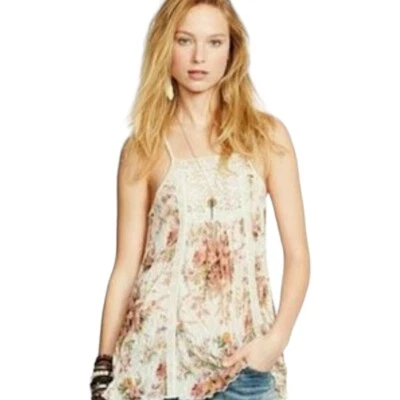 Denim & Supply Ralph Lauren кремовый цветочный крючком деталь кружевной бак размер маленький - Изображение 1 из 4