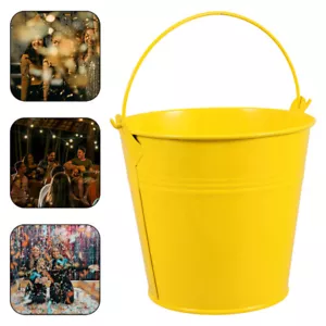 Small Metal Buckets Mini Tin Pails with Handles Candy Snack Crafts Container - Picture 1 of 12