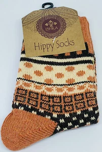 Socks Crew Spot Stripe Square Orange Mix - Mid-Calf - Cotton Polyester Spandex - Bild 1 von 2
