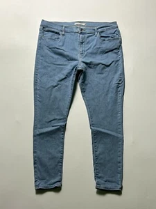 Pantalones de mezclilla ajustados súper ajustados de tiro alto Levi's 720 para mujer 34x28 azul lengüeta roja - Imagen 1 de 11