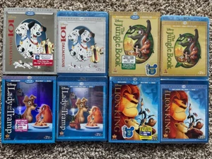 JUNGLE BOOK + 101 DALMATIANS + LADY & TRAMP + LION KING Disney Diamond editions - Imagen 1 de 6