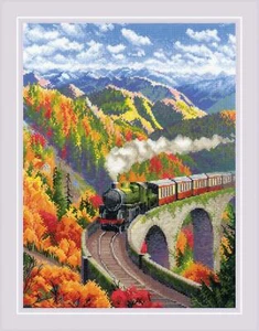 Riolis Counted Cross Stitch Kit Autumn Express R2211 - Picture 1 of 4