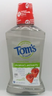 Enjuague bucal anticavidad para niños Tom's of Maine Silly Strawberry 16 OZ Foto 1 de 3
