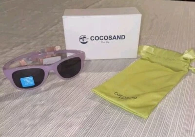 NIB COCOSAND BABY  SUNGLASSES,STRAP BAG AND LENS WIPE 0-24 MONTHS BPA FREE - Image 1 of 3