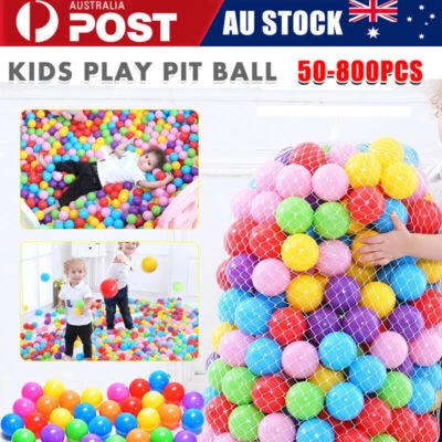 1000pcs Kids Ball Pit Ocean Balls Play Plastic Soft Toy Colourful Playpen Tent - image 1 of 4