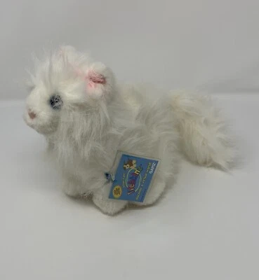 GANZ Webkinz Persian Cat HM110 Tags 9" Plush Stuffed Animal White Code Status ? - Image 1 of 4
