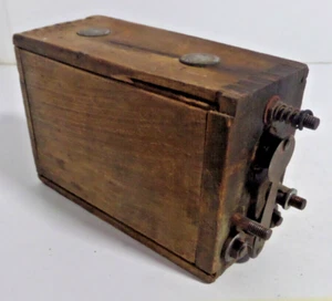 ignition high voltage coil vintage wood box #4 - Picture 1 of 3