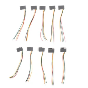 10Pcs 616E 4P4C RJ9 Female Telephone Connector Adapter with 4 WiresH`KF - Photo 1/6