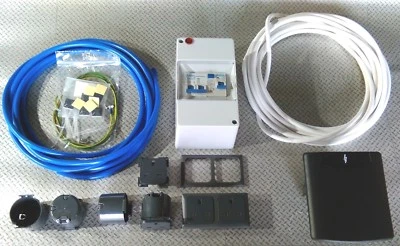 FULL MAINS EHU INSTALLATION KIT CAMPER VAN hookup hook up 4x13A Black 16A inlet - Image 1 of 4