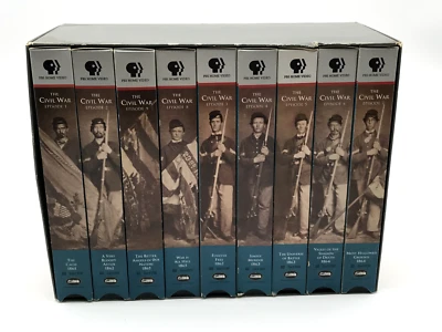 Ken Burns Civil War VHS Box Set PBS - 9 Tapes - EXCELLENT CONDITION - Image 1 of 4