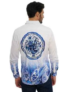 Robert Graham THE DORCE Peacock 1XLT LIMITED EDITION $598 NWT 1XL Tall Fit - Picture 1 of 10