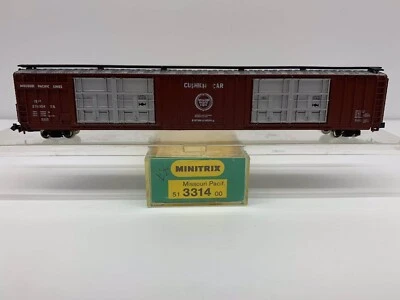 Minitrix N #272004 Missouri Pacific Lines #3314 Hi Cube Cushion Car - Image 1 of 4