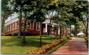 DINING HALL Y.M.C.A. CAMP Lake Geneva, Wisconsin WI - Postcard - Picture 1 of 2