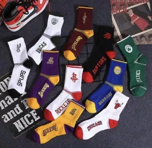 NBA Team Logo Socks, Short Crew Length (Large,10-12) Variety of Teams Available - Picture 1 of 12