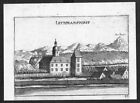 1672 - Leutzmannsdorf Presso Amstetten Incisione Vischer