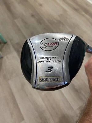 Golfsmith Hi-Cor Hot Face Series 15-7.     10° Offset.  3 Wood.  With Cover - Image 1 of 4