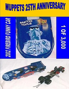Diecast Funny Car 2002 Muppets 25th Ann. Firebird Whit Bazemore 1:24 Scale Model - Picture 1 of 11