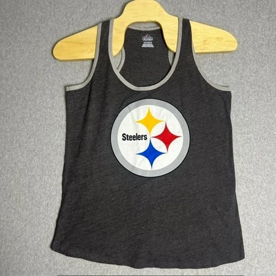 Majestic Women's Pittsburgh Steelers Gray NFL Football Tank Top Size XXL - Image 1 of 4