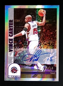 2022-23 Panini Hoops Vince Carter Tribute Auto SP #d /10 Toronto Raptors #300 - Bild 1 von 2