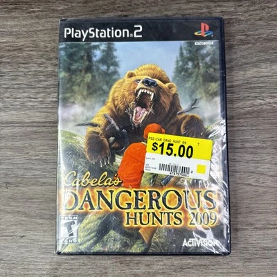Cabela's Dangerous Hunts (2009, PlayStation 2) PS2 Black Label SEALED - Image 1 of 3