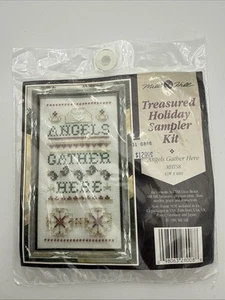 Vintage 1996 Mill Hill Treasure Holiday Kit Angels Gather Here MHTS8 Neu in Verpackung - Bild 1 von 7