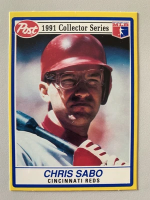 Cereal postal Chris Sabo #13 Cincinnati Reds 1991 casi nuevo ¡Envío gratuito! Foto 1 de 3