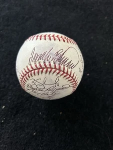2002 MONTREAL EXPOS Signed Team Baseball (20) Signatures FRANK ROBINSON HOF - Picture 1 of 6