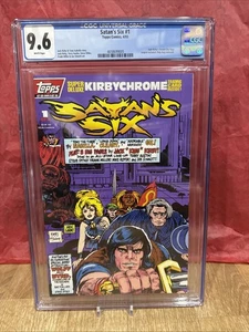 Satan's Six #1 ~ CGC 9.6 Kirby Chrome Secret City  Graded Topps Comics (1993) - Picture 1 of 3