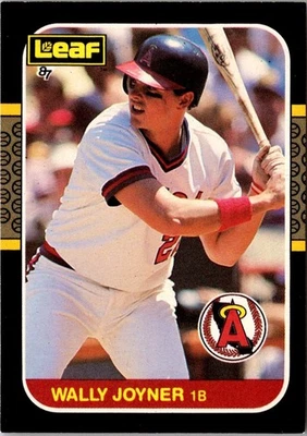 1987 Leaf Wally Joyner #252 California Angels Baseball Card - Image 1 of 2