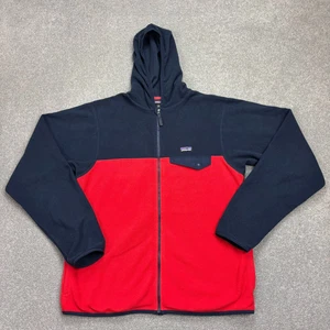 Patagonia Fleece Kids 2XL XXL Blue Full Zip Snap-T Hood Jumper Outdoors Youth - Picture 1 of 9