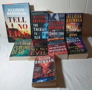 Allison Brennan Lot Of 9 Books Thrillers Suspense 8 PB 1 HC - Picture 1 of 7