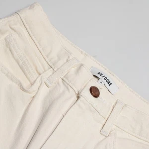 Re/Done NWD Denim Jeans Size 24 US 70s Straight in Vintage White (Ivory) - Picture 1 of 15