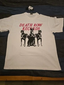 Death Row Records "Dobermans" size XL T-shirt White/Red - Picture 1 of 5