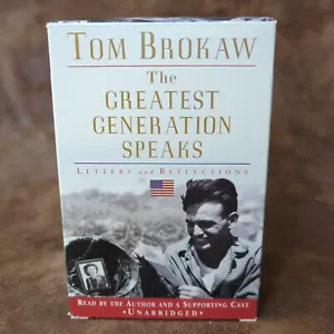 The Greatest Generation Speaks Tom Brokaw World War II Audio Book Cassettes - Picture 1 of 5