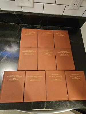 Shakespeare Classics Edited by William J. Rolfe Lot Of 10 1870-1879 - Imagem 1 de 4