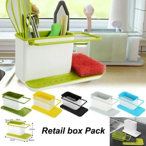 Kitchen Rack Sink Rinse Organiser Organizer Storage Sink Utensils Sponge Holder - Picture 1 of 7