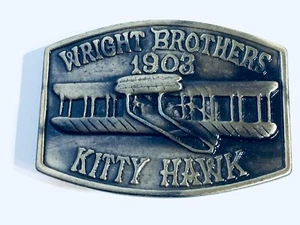 Vintage Wright Brothers 1903 KITTY HAWK Belt Buckle - Bild 1 von 3