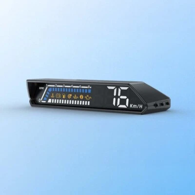 Overspeed Alarm Car HUD Digital Head Up Display OBD Dual Screen HD Speedometer - Image 1 of 4