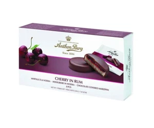 Anthon Berg Marzipan Covered In Dark Chocolate Cherry Rum Box Of 220g With A De - Picture 1 of 1