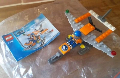 LEO CITY Arctic Scout Aircraft Set 30310 Orange Sea plane With Figure - Image 1 of 4