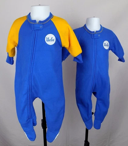 UCLA Bruins Sleeper One Piece 3-6 Months 2 Pair Infant Stitched Logo New ST100 Cover