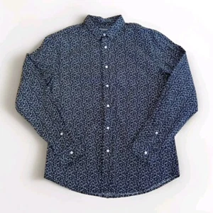 Slate and Stone mens Long Sleeve Musical Notes Black Sz Large Button Up - Picture 1 of 15