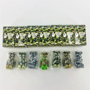 A Bathing Ape BAPE PLAY Camo SERIES 2 COMPLETE SET of 7 BEARBRICK Be@rBrick - Bild 1 von 6
