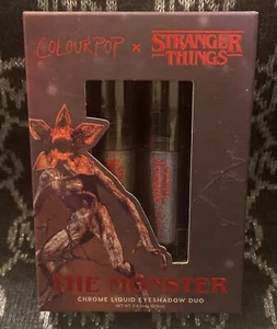 BNIB ColourPop X Stranger Things The Monster Chrome Liquid Eyeshadow Duo Limited - Picture 1 of 4