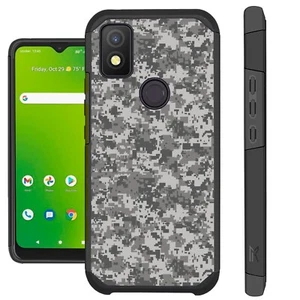 FUSION For 2022 CRICKET ICON 4 Case Hybrid Phone Case Cover CAMO DIGITAL ACU - Picture 1 of 4