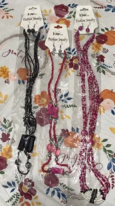 Vtg Jewelry necklace and earring set  Vintage Costume Jewelry Lot 3 Sets - Picture 1 of 5