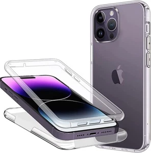 COVER 360 Per APPLE IPHONE 14 PRO - NO PUNTINI ULTRA CLEAR FULL BODY - Foto 1 di 5