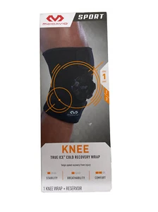 McDavid Sport  True Ice Knee Cold Recovery Wrap One Size Black New - Picture 1 of 3