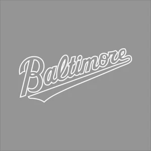Baltimore Orioles #5 MLB Team Logo 1 Color Vinyl Decal Sticker Car Window Wall - Picture 1 of 7